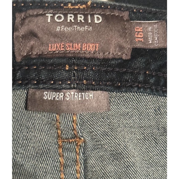 Torrid Luxe Slim Boot Super Stretch Sz 16R - Picture 3 of 8